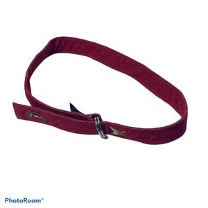 Polo By Ralph Lauren Boy's Belt D-ring Red Goose Adjustable Cotton Large 34"